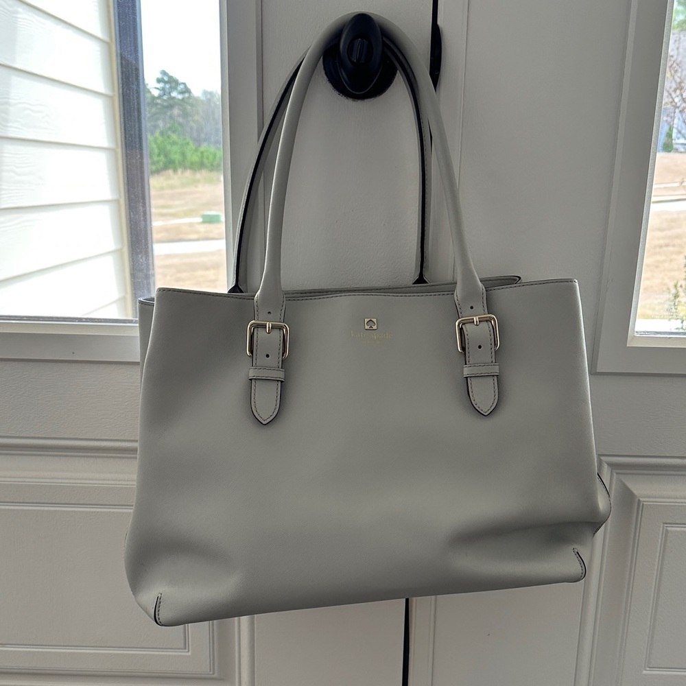Kate Spade Elegant Gray Tote Bag